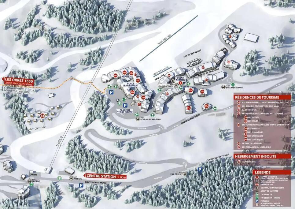 T2 + Coin Montagne - Wifi/Piscine - Les Orres 1800 Leilighet Eksteriør bilde