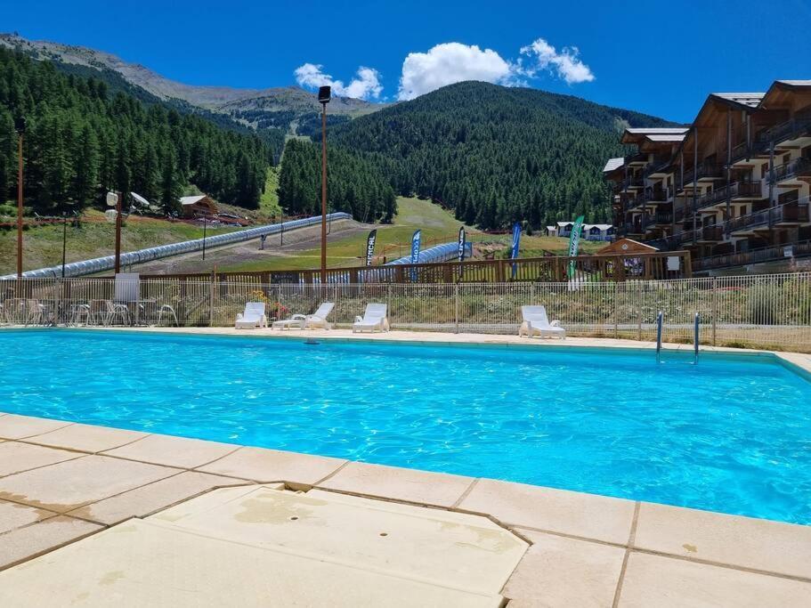 T2 + Coin Montagne - Wifi/Piscine - Les Orres 1800 Leilighet Eksteriør bilde